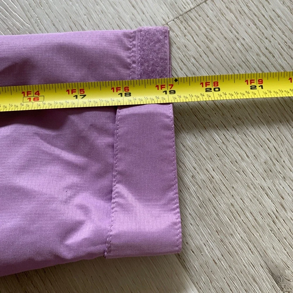 Eddie Bauer Kids Purple‎ Grey Colorblock Hooded Windbreaker Jacket Size S 7/8